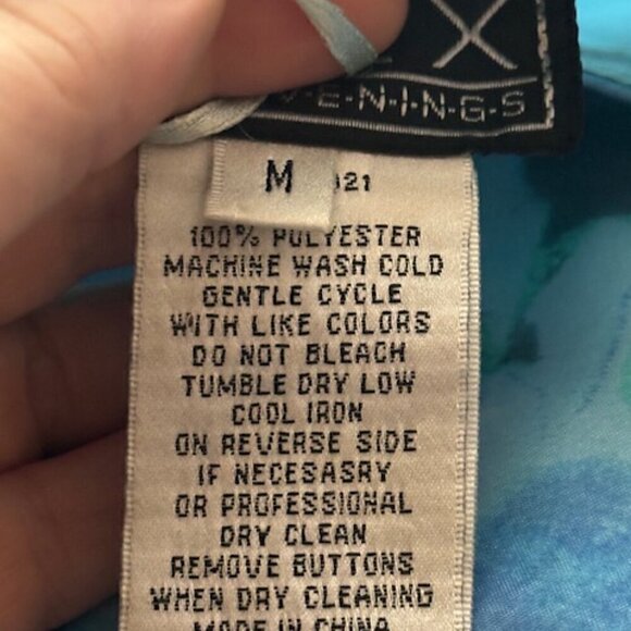 Alex Evenings Jacket Women's Size Medium Floral Sheer Blue - Picture 3 of 3